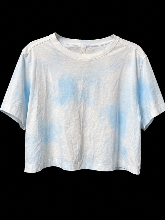 lululemon athletica Tops - NWT Lululemon All Yours Organic Cotton Cropped T-Shirt Wash Blue